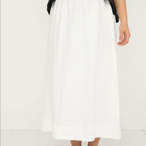 Elizabeth Suzann Bel Skirt Ivory linen XS-S